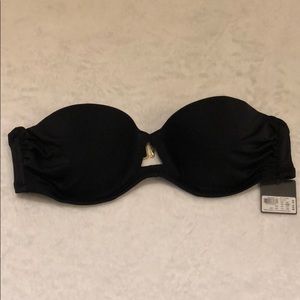 Black Victoria secret bikini top new with tags